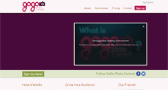 Desktop Screenshot of gogophotocontest.com